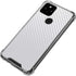 White Carbon Fiber Specialty Texture Material Google Pixel 5 Clear Case